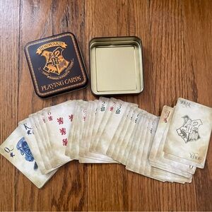 Harry Potter Hogwarts Playing Cards Set with Storage Tin